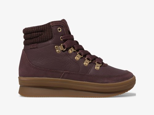 δερματινα Sneakers Keds Midland Boot Luxe δερματινα w/ Thinsulate™ γυναικεια μπορντο | GR-87336