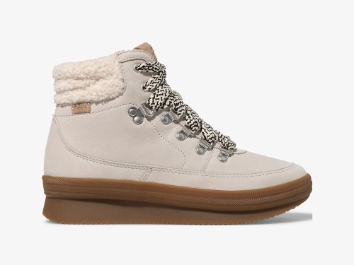 δερματινα Sneakers Keds Midland Boot Luxe δερματινα w/ Faux Shearling and Thinsulate™ γυναικεια κρέμα | GR-93000