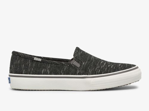 SlipOnSneakers Keds Double Decker Speckle Jersey γυναικεια γκρι | GR-59115