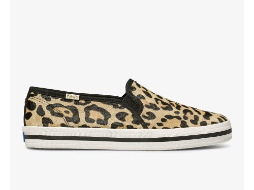 SlipOnSneakers Keds Kate Spade New York Calf Hair Slip On γυναικεια λεοπαρ | GR-94788