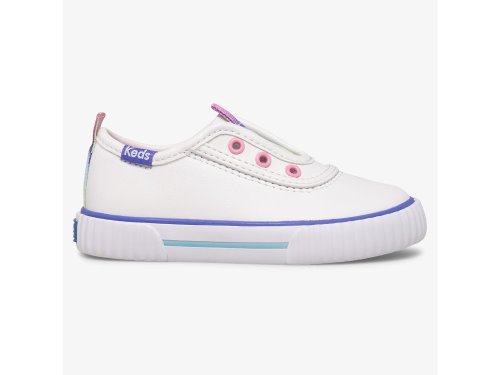 SlipOnSneakers Keds Topkick Slip On Jr Washable δερματινα για κοριτσια ασπρα | GR-18096