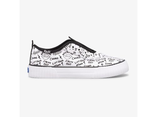 SlipOnSneakers Keds Topkick Washable Slip-On για κοριτσια ασπρα μαυρα | GR-09709