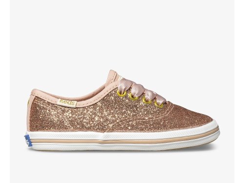 Αθλητικά Παπούτσια Keds Kate Spade New York Champion Glitter Sneaker για κοριτσια ροζ χρυσο χρωμα | GR-18320