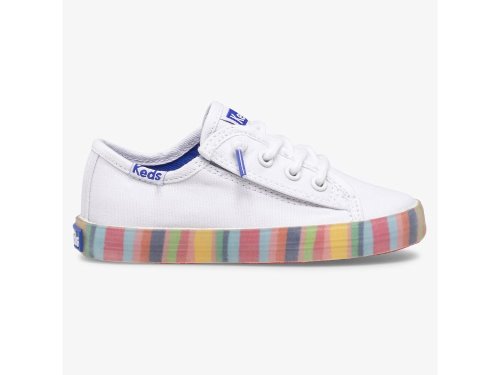 Αθλητικά Παπούτσια Keds Kickstart Seasonal Jr για κοριτσια ασπρα Πολύχρωμο | GR-70999