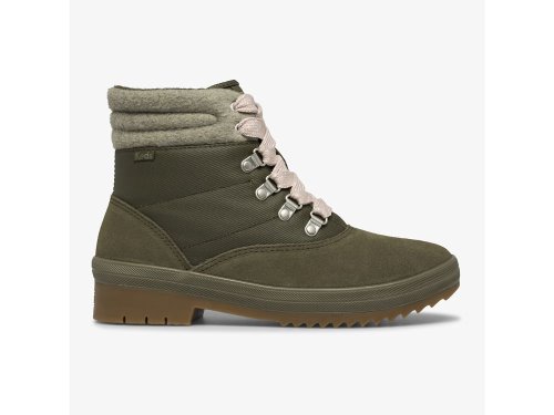 μποτεσ Keds Camp Boot σουετ & Splash Twill w/ Thinsulate™ γυναικεια Ελιά | GR-09671