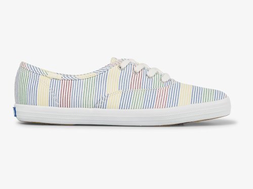 παπουτσιαμεκορδονια Keds Champion Surf Stripe γυναικεια ασπρα Πολύχρωμο | GR-79315