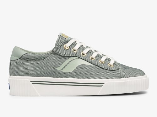 παπουτσιαμεκορδονια Keds Crew Kick Alto Soft Twill γυναικεια Ελιά | GR-66238