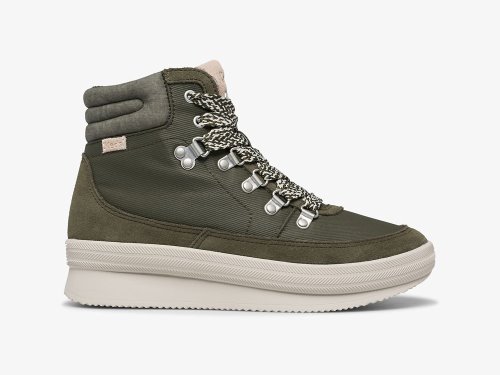 παπουτσιαμεκορδονια Keds Midland Boot σουετ & Splash Twill w/ Thinsulate™ γυναικεια πρασινο | GR-54755