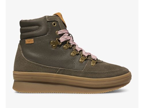 παπουτσιαμεκορδονια Keds Midland θαλασσης-Resistant Boot γυναικεια Ελιά | GR-65957