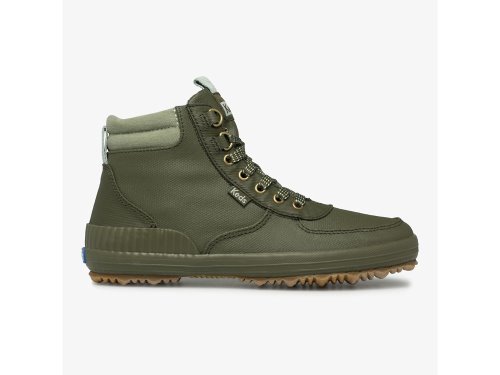 παπουτσιαμεκορδονια Keds Scout Boot III θαλασσης Resistant Twill γυναικεια Ελιά | GR-48595