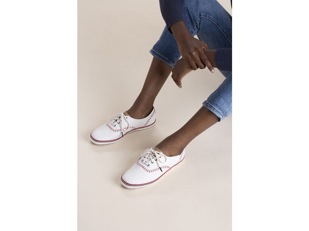 δερματινα Sneakers Keds Champion Pennant δερματινα γυναικεια κρέμα | GR-02894