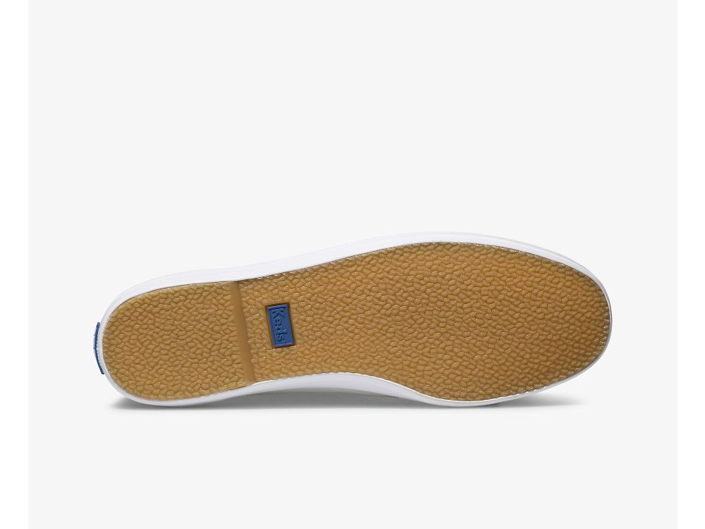 δερματινα Sneakers Keds Champion Slip On δερματινα γυναικεια ασπρα | GR-71593