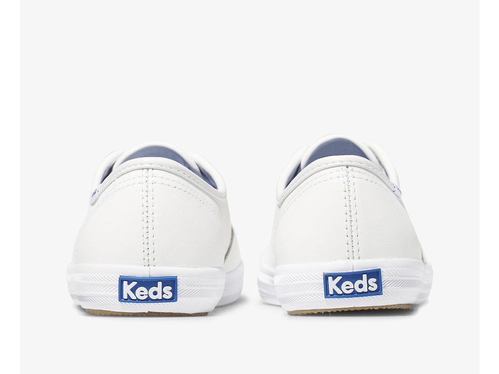 δερματινα Sneakers Keds Champion πρωτοτυπεσ δερματινα γυναικεια ασπρα | GR-84004