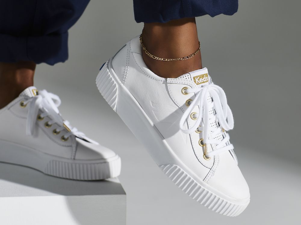 δερματινα Sneakers Keds Crew Kick Alto δερματινα γυναικεια ασπρα | GR-97203