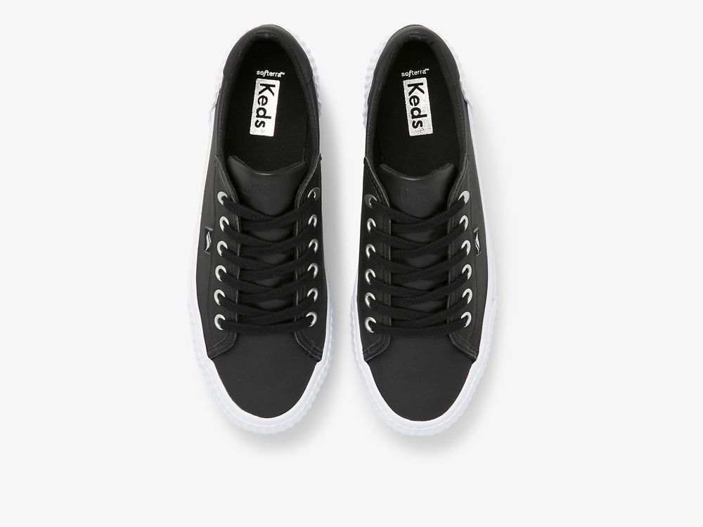 δερματινα Sneakers Keds Demi TRX δερματινα γυναικεια μαυρα | GR-36980