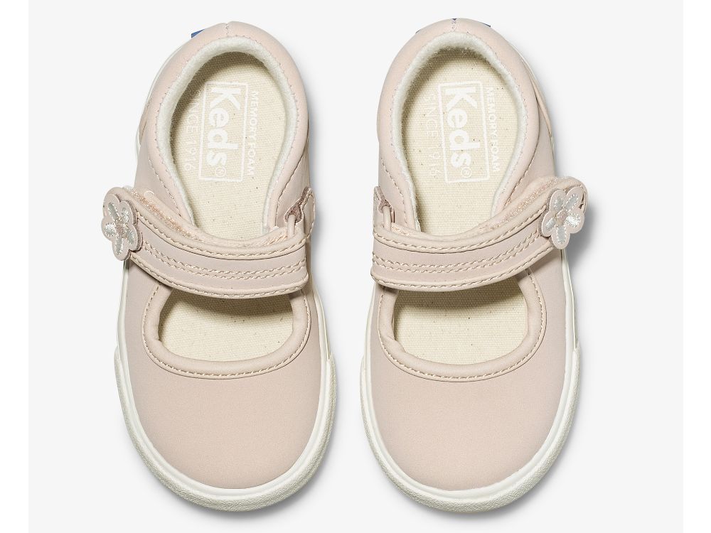 δερματινα Sneakers Keds Ella Mary Jane για κοριτσια ροζ | GR-12135