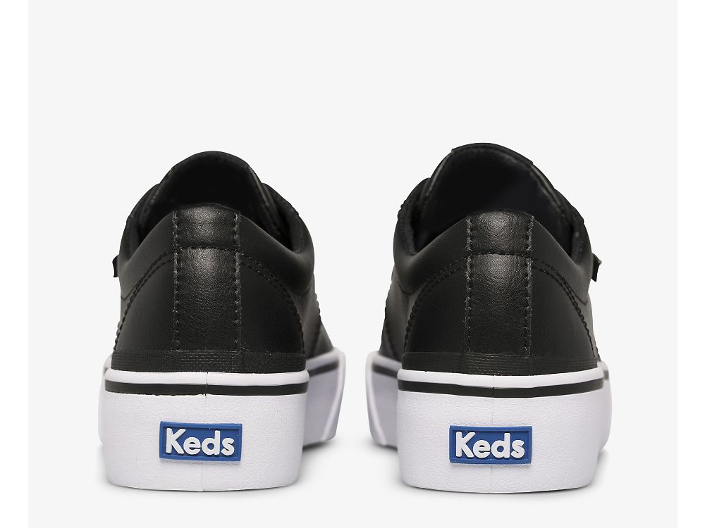 δερματινα Sneakers Keds Jump Kick Duo δερματινα γυναικεια μαυρα | GR-88140