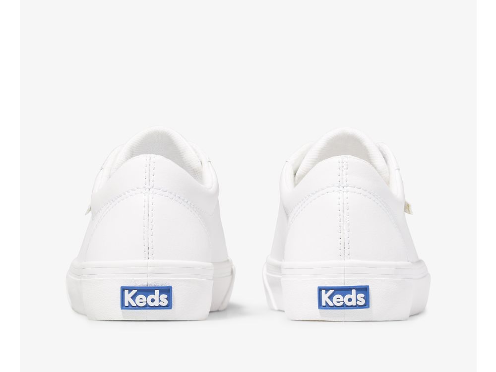 δερματινα Sneakers Keds Jump Kick δερματινα γυναικεια ασπρα χρυσο χρωμα | GR-42728