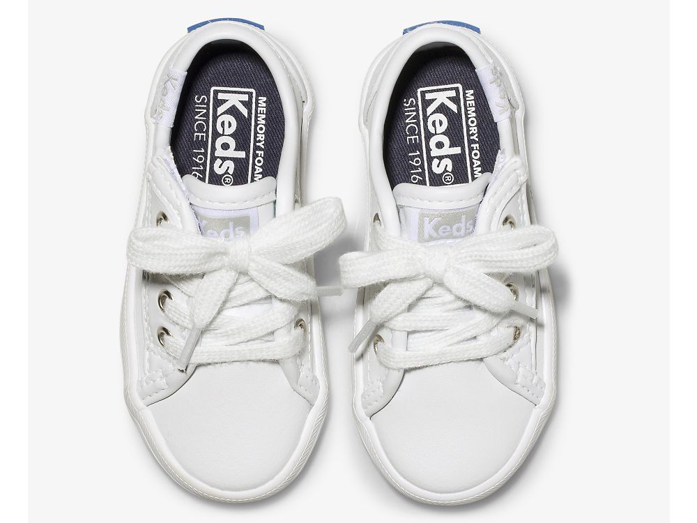 δερματινα Sneakers Keds Kickstart Jr. δερματινα Sneaker για κοριτσια ασπρα | GR-25921