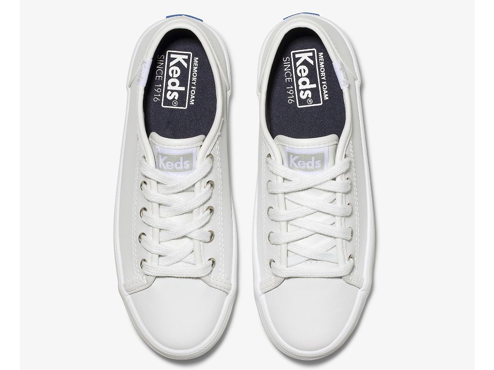 δερματινα Sneakers Keds Kickstart Sneaker για κοριτσια ασπρα | GR-31171