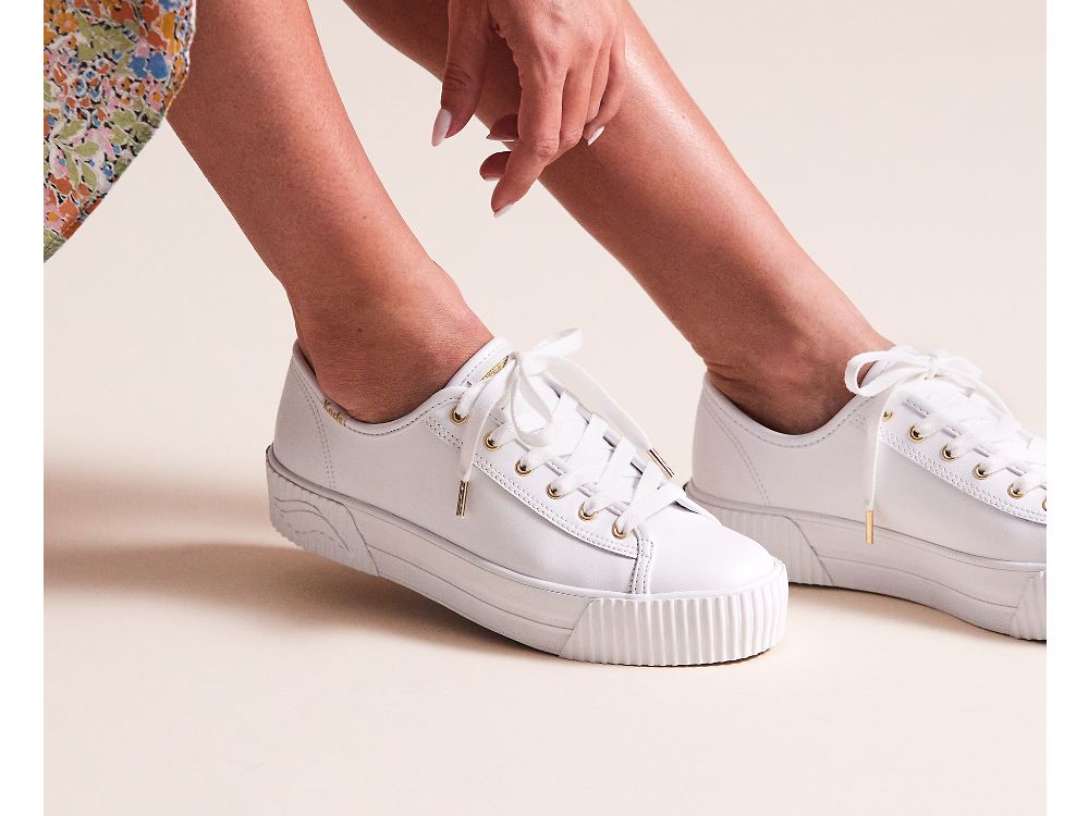 δερματινα Sneakers Keds Triple Kick AMP δερματινα γυναικεια ασπρα | GR-31376