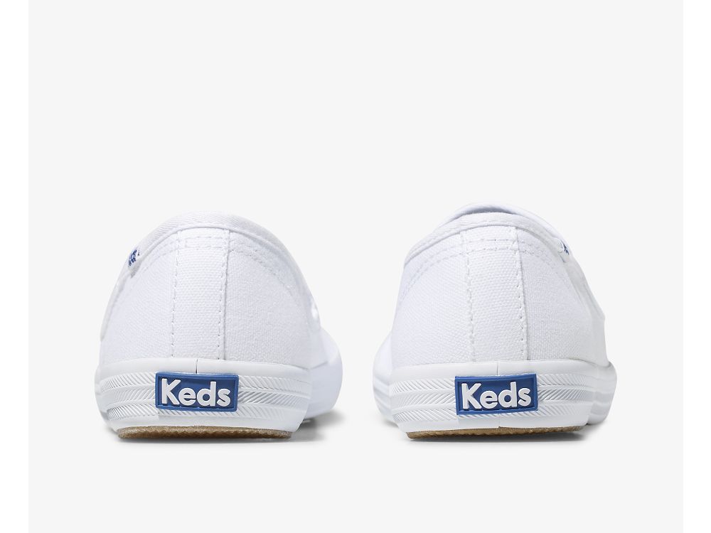 SlipOnSneakers Keds Champion Slip On γυναικεια ασπρα | GR-33621