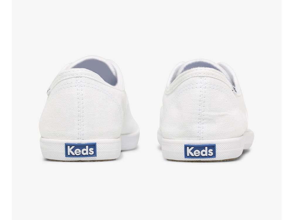 SlipOnSneakers Keds Chillax Basics Feat. Organic βαμβακερα γυναικεια ασπρα | GR-25200