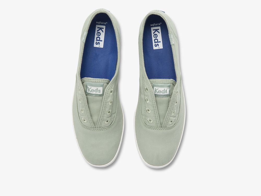 SlipOnSneakers Keds Chillax Washable Feat. Organic βαμβακερα γυναικεια μεντα | GR-34534