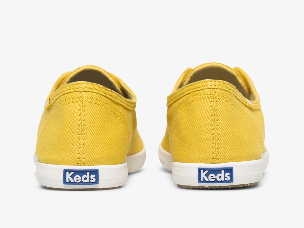 SlipOnSneakers Keds Chillax Washable Feat. Organic βαμβακερα γυναικεια κίτρινα | GR-52771