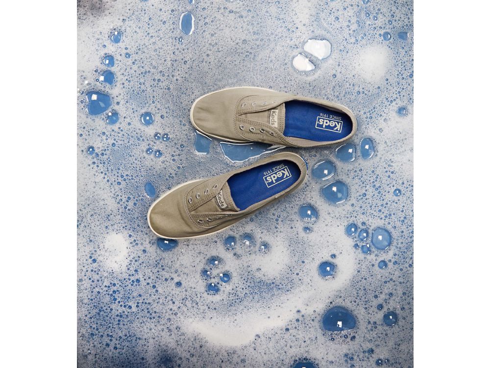 SlipOnSneakers Keds Chillax Washable γυναικεια βαθυ γκρι | GR-18578