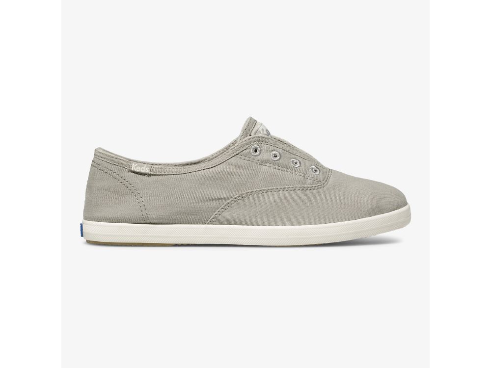 SlipOnSneakers Keds Chillax Washable γυναικεια βαθυ γκρι | GR-18578