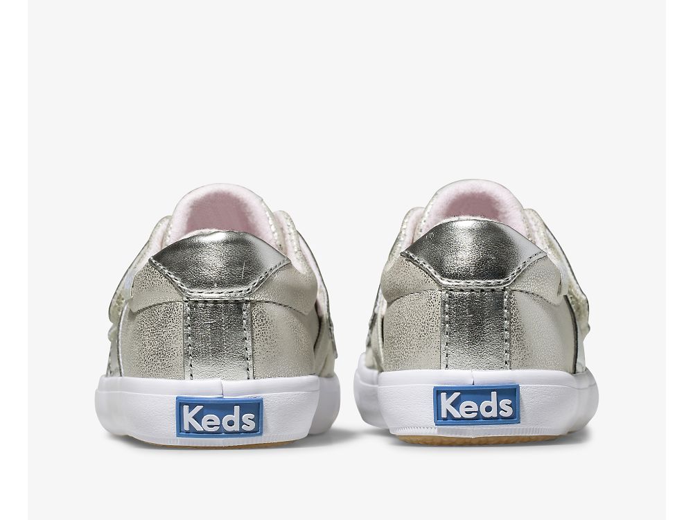 SlipOnSneakers Keds Courtney HL για κοριτσια ασημι | GR-26978