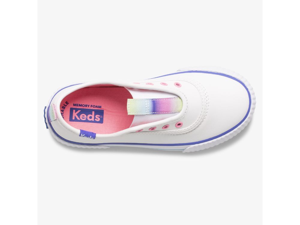 SlipOnSneakers Keds Topkick Slip On Washable δερματινα για κοριτσια ασπρα | GR-83725