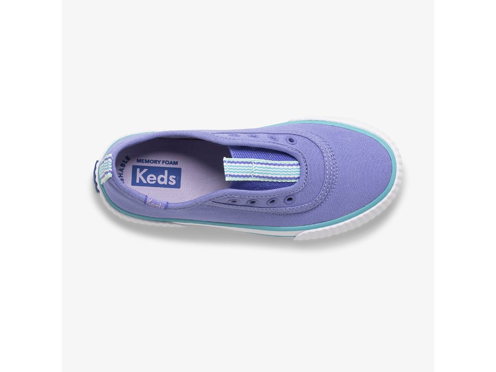 SlipOnSneakers Keds Topkick Washable Slip-On για κοριτσια μωβ τυρκουάζ | GR-50743