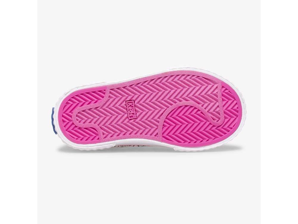 SlipOnSneakers Keds Topkick Washable Slip On Jr για κοριτσια ασπρα ροζ | GR-85549