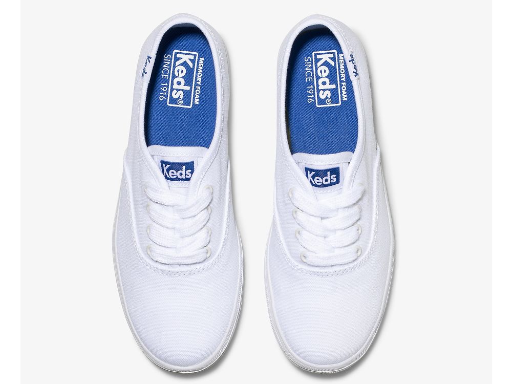 Αθλητικά Παπούτσια Keds Champion CVO Sneaker καμβα για κοριτσια ασπρα | GR-58584