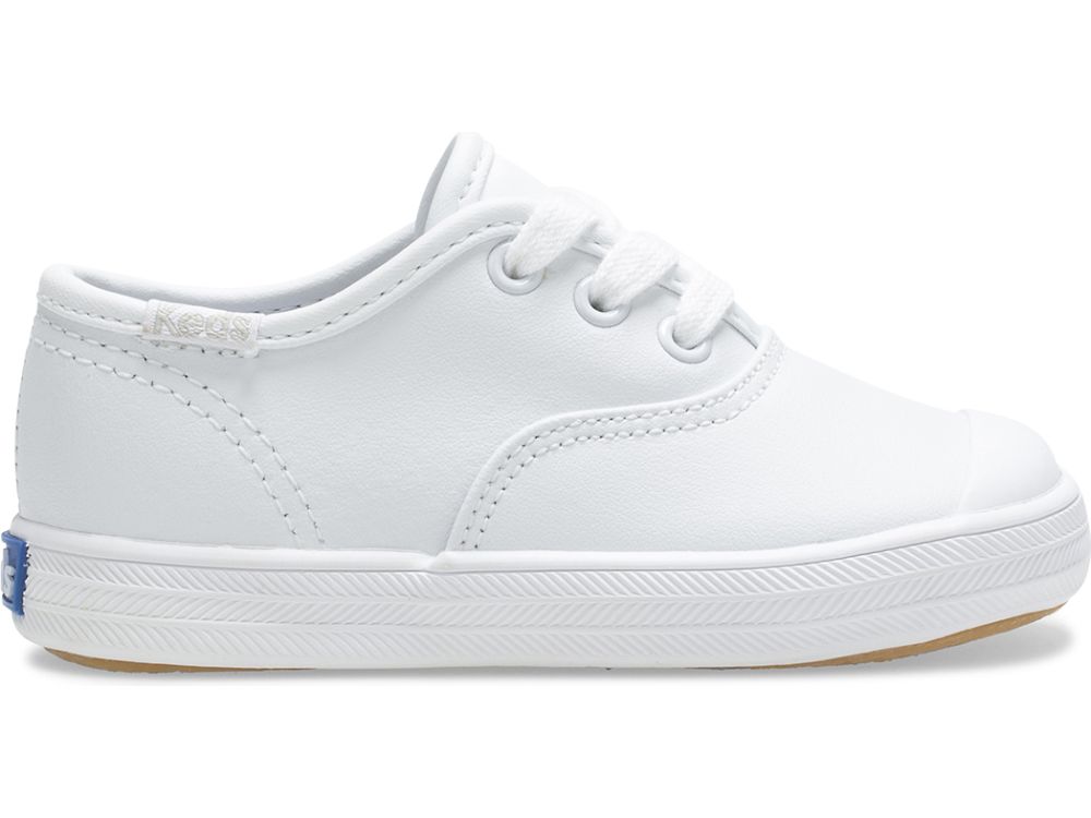 Αθλητικά Παπούτσια Keds Champion toe Cap δερματινα Sneaker για κοριτσια ασπρα | GR-13310