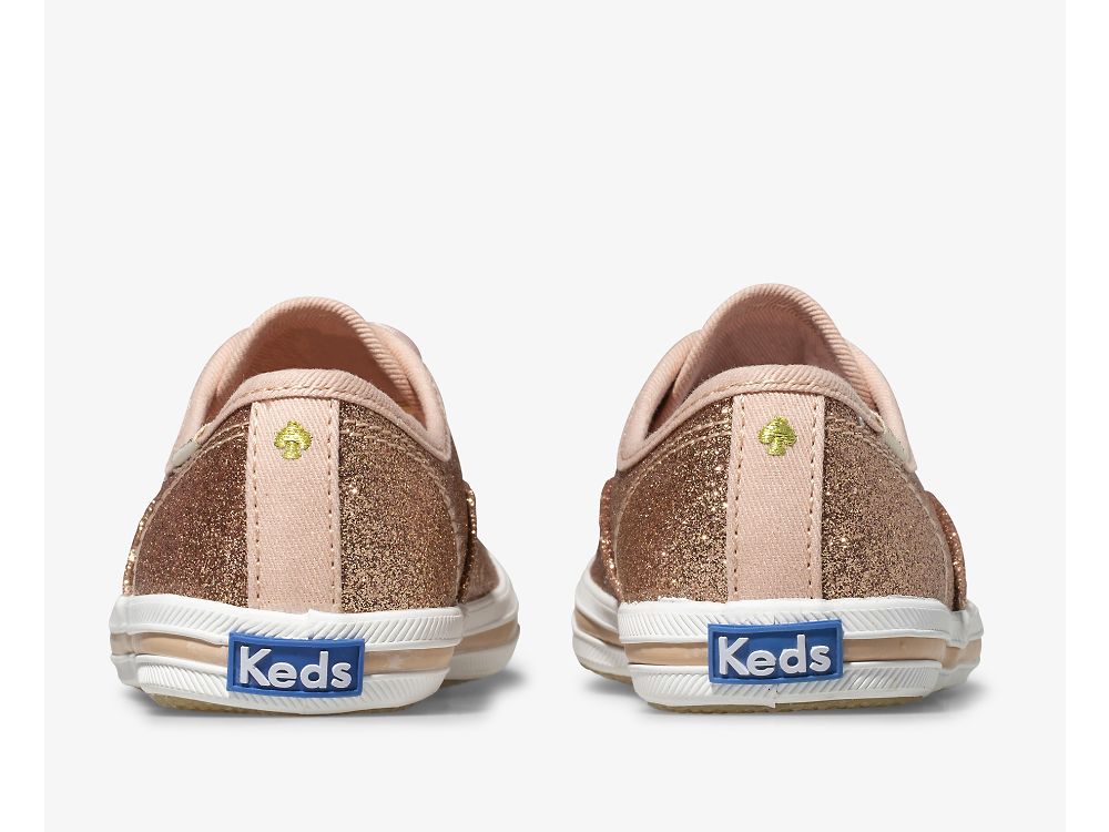 Αθλητικά Παπούτσια Keds Kate Spade New York Champion Glitter Sneaker για κοριτσια ροζ χρυσο χρωμα | GR-31157