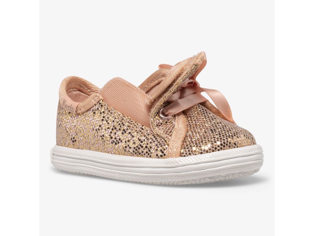 Αθλητικά Παπούτσια Keds Kickstart Crib Celebrations για κοριτσια ροζ χρυσο χρωμα | GR-43864