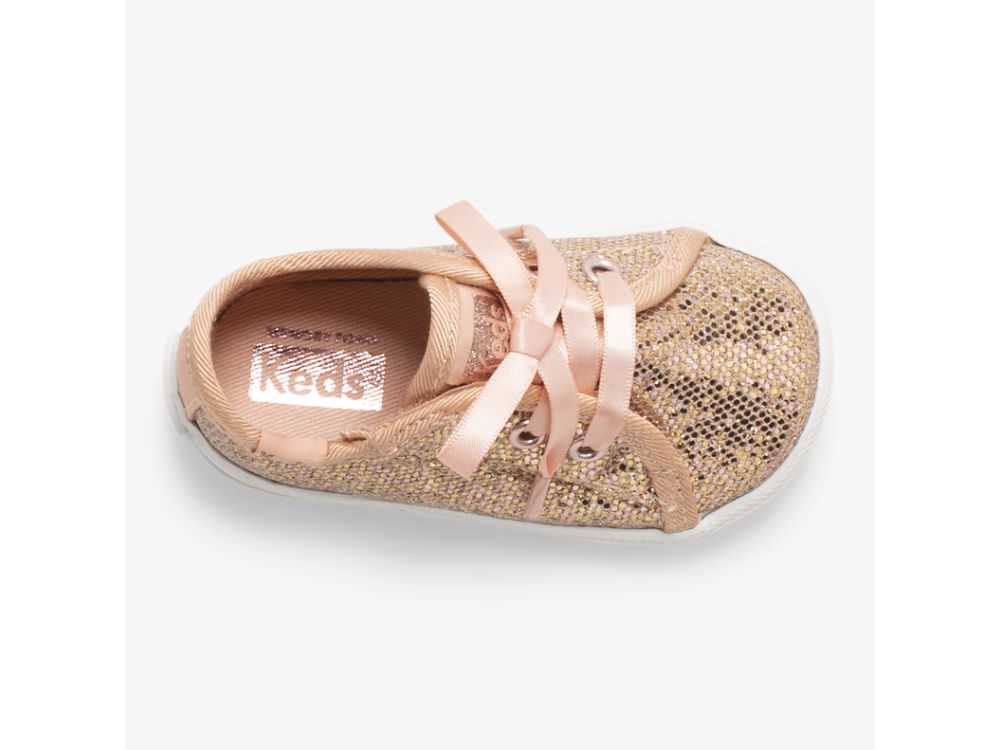 Αθλητικά Παπούτσια Keds Kickstart Crib Celebrations για κοριτσια ροζ χρυσο χρωμα | GR-43864