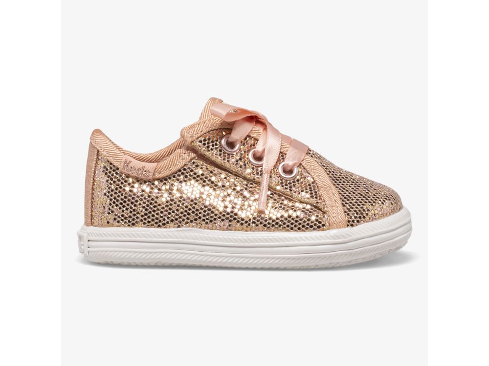 Αθλητικά Παπούτσια Keds Kickstart Crib Celebrations για κοριτσια ροζ χρυσο χρωμα | GR-43864