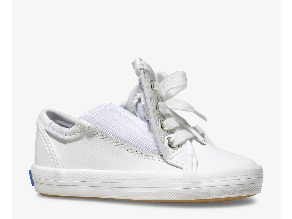 Αθλητικά Παπούτσια Keds Kickstart Jr. δερματινα Sneaker για κοριτσια ασπρα | GR-21302