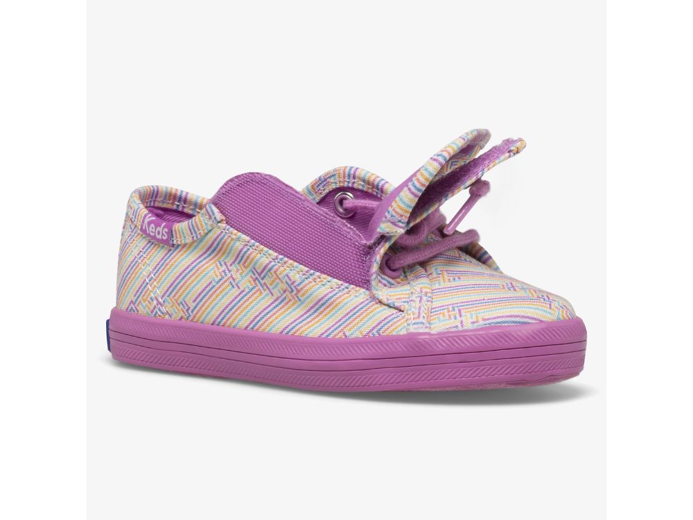 Αθλητικά Παπούτσια Keds Kickstart Seasonal Jr για κοριτσια Πολύχρωμο μωβ | GR-09092