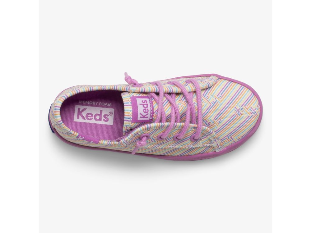 Αθλητικά Παπούτσια Keds Kickstart Seasonal Jr για κοριτσια Πολύχρωμο μωβ | GR-09092