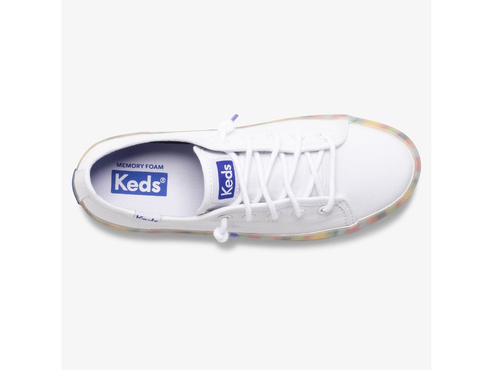 Αθλητικά Παπούτσια Keds Kickstart Seasonal για κοριτσια ασπρα Πολύχρωμο | GR-14569