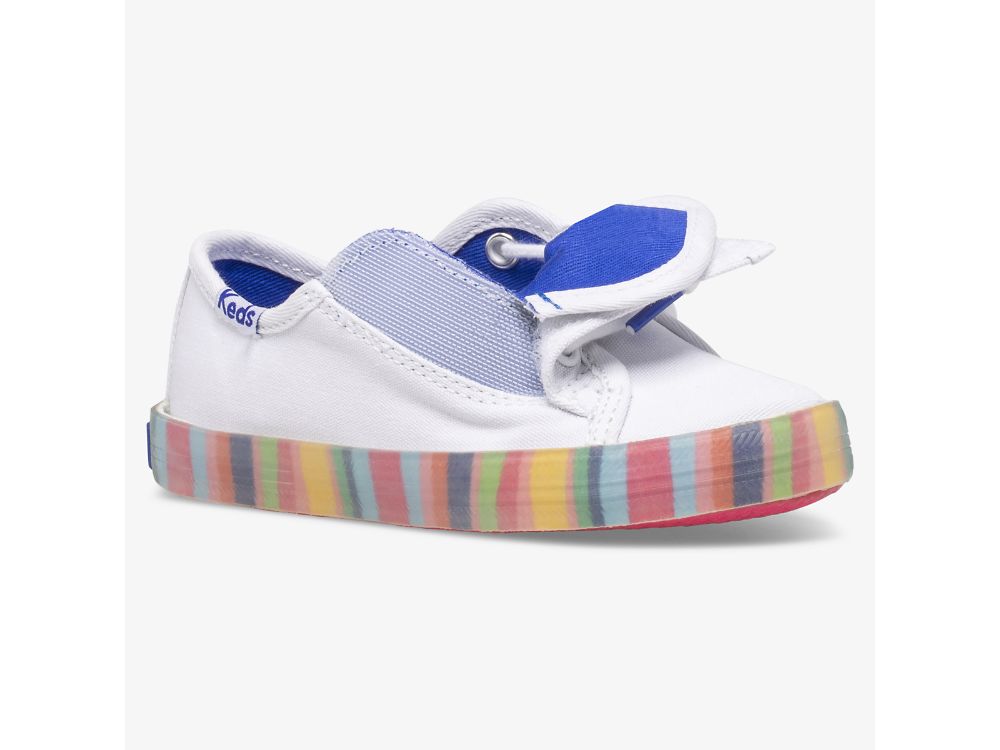 Αθλητικά Παπούτσια Keds Kickstart Seasonal Jr για κοριτσια ασπρα Πολύχρωμο | GR-25904