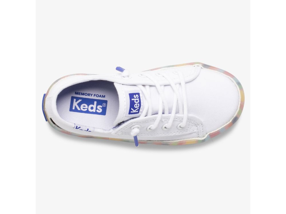 Αθλητικά Παπούτσια Keds Kickstart Seasonal Jr για κοριτσια ασπρα Πολύχρωμο | GR-25904