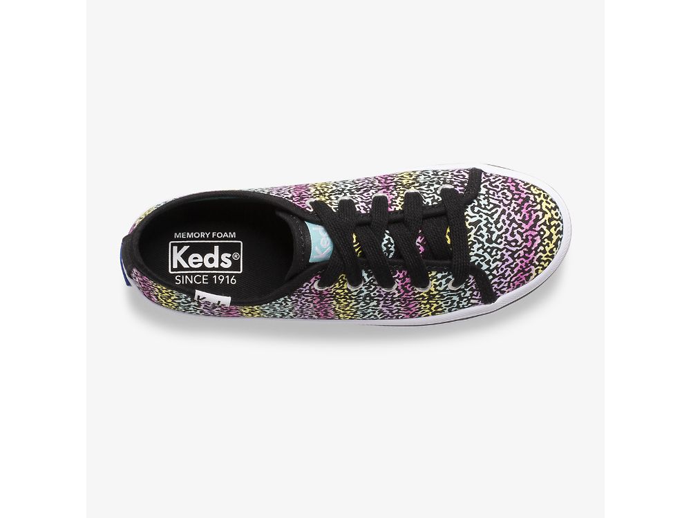 Αθλητικά Παπούτσια Keds Kickstart Seasonal για κοριτσια μαυρα Πολύχρωμο | GR-61521