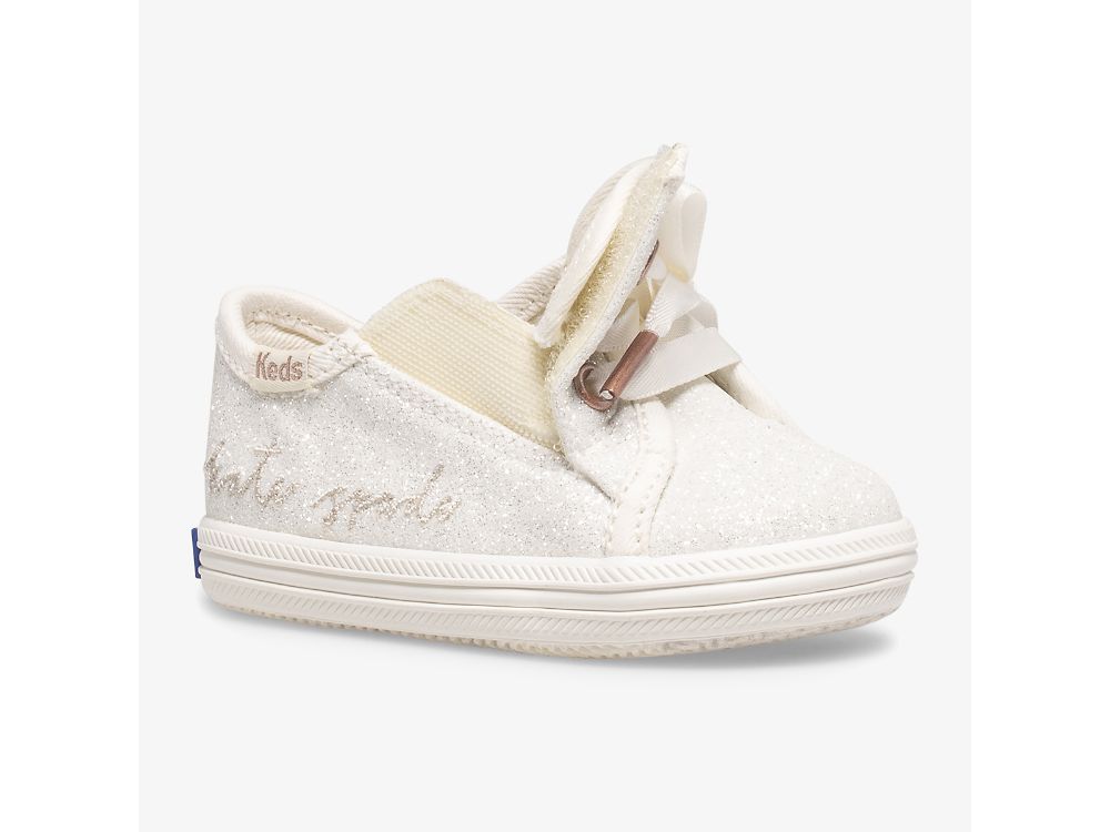 Αθλητικά Παπούτσια Keds Ksny Kickstart Ivory Glitter Crib για κοριτσια ασπρα | GR-52675