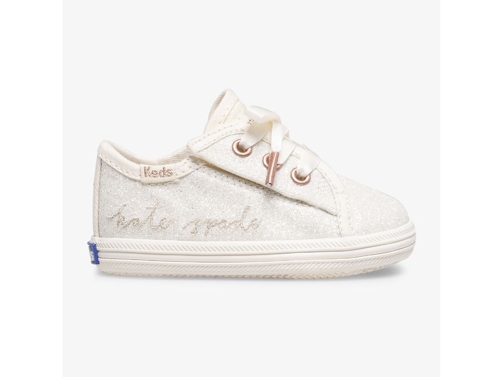 Αθλητικά Παπούτσια Keds Ksny Kickstart Ivory Glitter Crib για κοριτσια ασπρα | GR-52675